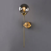 Mid Century Gold Brushed Brass Wall Mounted Light | Yedwo Design